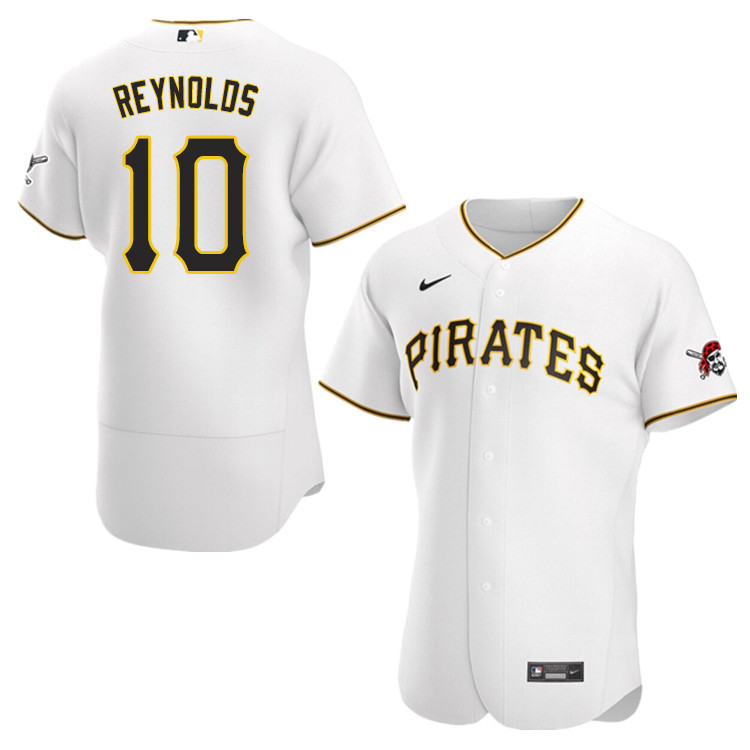 Nike Men #10 Bryan Reynolds Pittsburgh Pirates Baseball Jerseys Sale-White